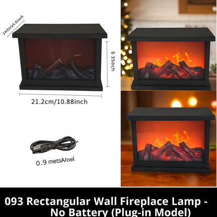 rechargeable tabletop fireplace lamp

