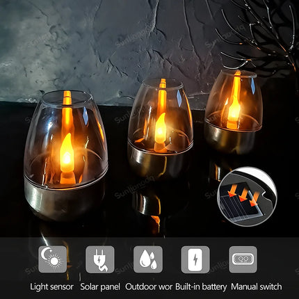 solar garden table lights