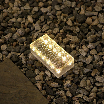 solar ice brick path light

