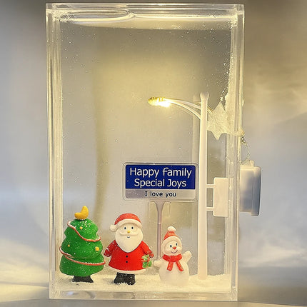 sparkling snow globes