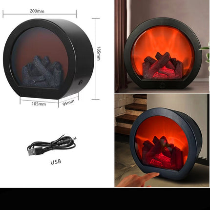 tabletop candle flame lamp


