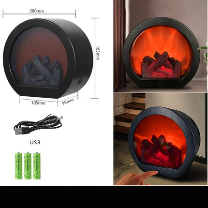 tabletop fireplace lamp for living room

