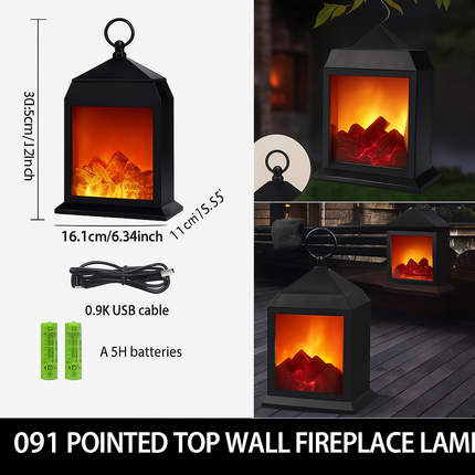 tabletop fireplace lamp indoor


