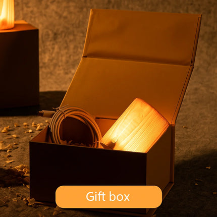 wood cutout night light design